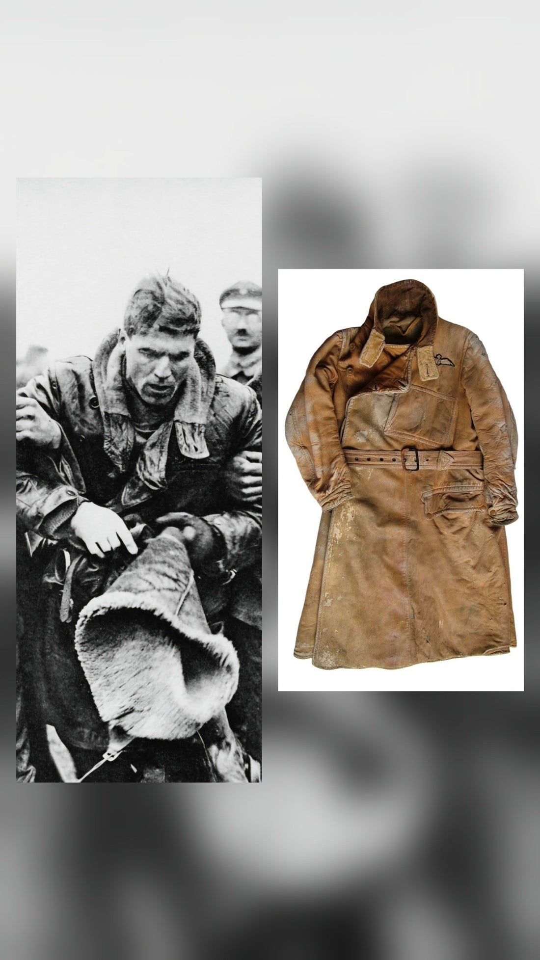 Custom Finley Stone Leather Coat