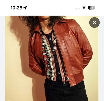 Custom Waqas Hassan Leather Bomber Jacket