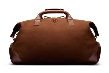 Custom Raj Rathore Suede Duffle Bag