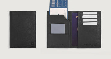 Personalized Travel Leather Wallet With Name/Initials Engraving - Add On