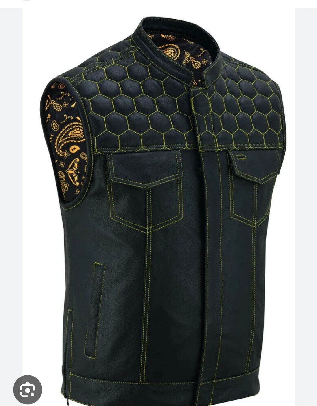 Custom Lysander Hayes Leather Vest Final Inastallment