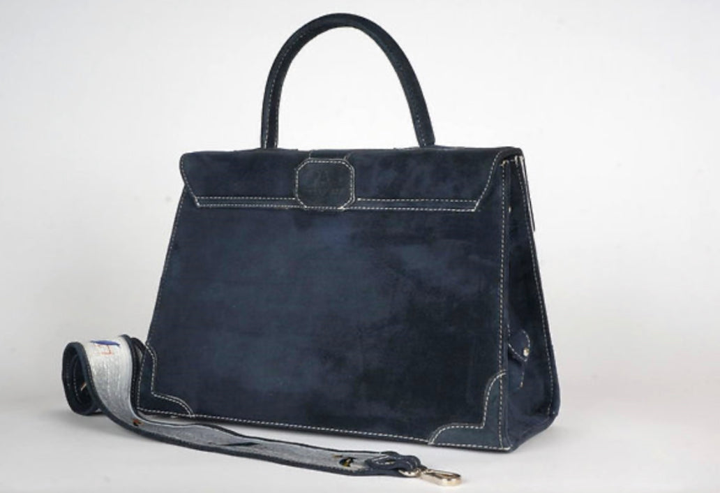 Custom Sabrina Garner Suede Bag