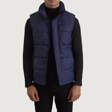 Bryan Blue Puffer Vest