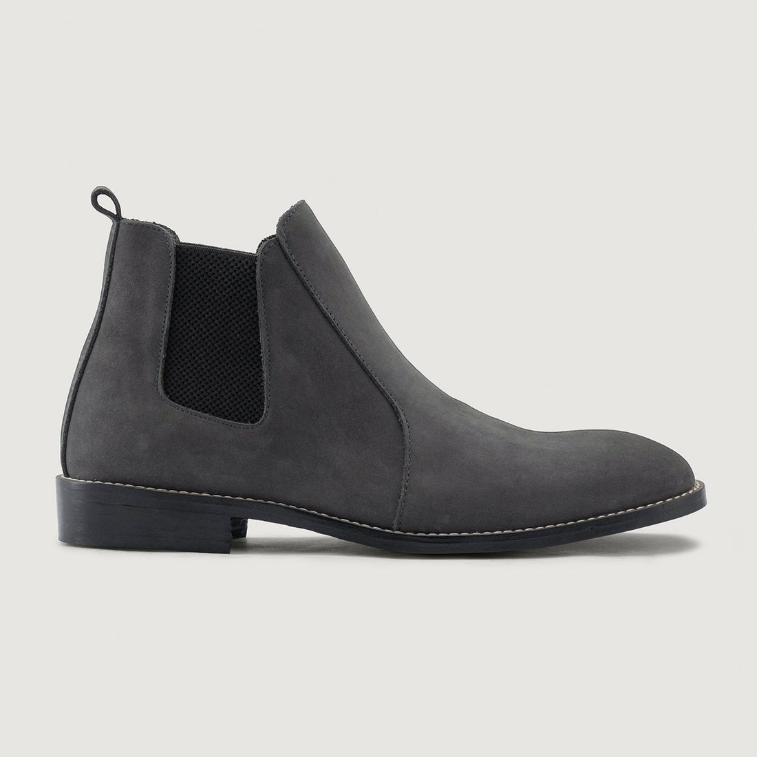 Clarkson Chelsea Grey Nubuck Leather Boots - StudGuard