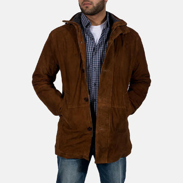 Custom Ted Stout Suede Coat