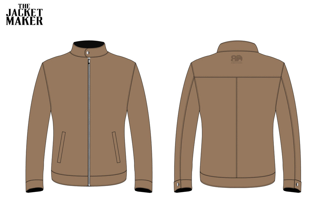 Custom Pearl Drums Leather Jacket Sample